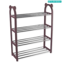 Organizador Sapateira 4 Andares ST-482 Starmega - Marrom